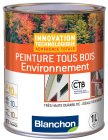 Peinture acrylique TOUS BOIS ENVIRONNEMENT blanc signalisation - boîte métal de 1L - PEINT TS BOIS ENV 1L RAL9016 BL