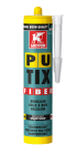 Colle à bois à base de polyuréthane - PU-TIX FIBRE jaune - cartouche de 340g