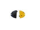 Lot 2 embouts p/ralentisseur poids lourds -1noir/jaune