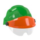 Casque - Orizon vert visiere orange avec lunette - Taille unique