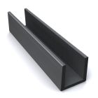 GRAND PROFILE EN U GRAPHIT BLACK Long 2, 02 M, Haut 55 mm, Larg 40 mm