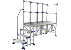 Plate-forme 4 marches 2 GC + rampe
