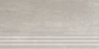 Grès cérame porcelainé - Unit Four Marche d'escalier 30 x60 gris clair