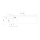 Plan de toilette COMPAKT 46 de 1201-1400 mm. avec grande vasque intégrée BALI