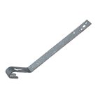 Ancrage bas de toit Cambré Galvanisé - forte pente - longueur 30 cm