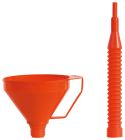 ENTONNOIR AVEC TUBE FLEXIBLE ET FILTRE DIAM.15CM
