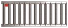 Avaloir de caniveau en béton polymère avec grille passerelle acier galvanisé - ACO Self - long. 0,5m x larg. 98mm x haut. mm - classe A15