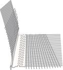 Profilé goutte d'eau PVC + trame 100x100 mm - long. 3m