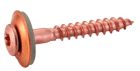 VIS A BOIS TETE FRAISEE BOMBEE SIX LOBES + RONDELLE EPDM Ø 15 Type DIN 7995 4,5X150