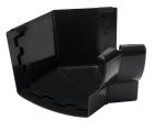 ANGLE DE GOUTTIERE INTERIEUR A 135° POUR TYPE PROFILE LG38 NOIR    - AIC385N
