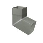 Coude carré à onglet 100mm 72° soudé - zinc RHEINZINK prePATINA ardoise