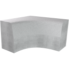 BORDURE T3 CONCAVE CE 3.5 - BETON GRIS