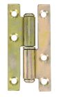 Paumelle de batiment acier zingué bout carré gauche 140x55mm-blister x2