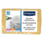 2 éponges végétales moyen modèle - sachet x2