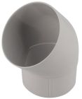 COUDE ESTHETIQUE INTERIEUR TUBE MALE/FEMELLE 45° DIAMETRE 100 GRIS - CT4GT1