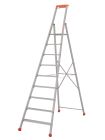 Marchepied aluminium simple MP PRO 9 marches - haut. 3,98m - MP PRO