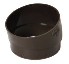 SECTEUR DE COUDE MALE/FEMELLE 15° DIAMETRE 80 MARRON - SR1GTM