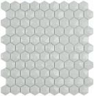 Mosaïque en verre recyclé - 909/D NORDIC LIGHT GREY MT HEX 35X35MM