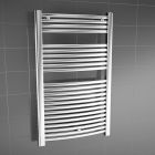Sèche-serviette - CUENCA 125 électrique avec thermostat chromé 1248 x 500 mm