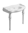 2 pieds ceramique pour lavabo wpg10509