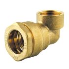 Coude laiton 90° taraudé Ø25x1/2' - COUDE FEMELLE LAITON D25x1/2'