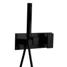 FACADE EXTERNE TABULA DOUCHE MURALE 3 SORTIES BLACK MAT
