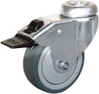 ROULETTE PIVOT TROU FREIN-50MM