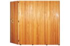 Porte de garage coulissante PVC ou bois - SATURNE
