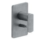 FACADE LAITON MITIGEUR DOUCHE PROFILO 2 SORTIES METAL BROSSE