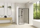 Paroi avec 1 volet coulissant sans seuil - SMART DESIGN C SS 90 NOIR TN D