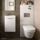 Couvercle de réservoir WC UNIT BLANCHE HAUTE BRILLANCE