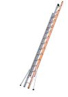 Échelle aluminium coulissante 2 plans à corde - Pronor coulisse à corde 2 plans