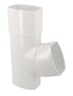CULOTTE MALE/FEMELLE 67'30 POUR TUBE DE DESCENTE 105X76 TYPE OVATION 38 BLANC - BM16GTB