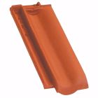 Demi tuile terre cuite Provinciale Rouge nuancé - long. 40,7 cm x larg. 13,7 cm