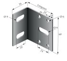 EQUERRE COURTE 40 MM GALVA Z275