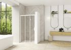Paroi 2 volets coulissants sans seuil - SMART DESIGN 3V 140 Blanc TN G