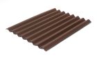 Plaque ONDULINE EASYLINE 100 x 76 cm - brun intense