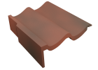 Tuile de rive gauche - tradipanne béton badiane - long. 42 cm x larg. 33,3 cm