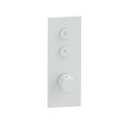 FACADE THERMO TWIST  THERMOSTATIQUE 2 SORTIES TRIVERDE WHITEMAT
