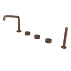 BAIN DOUCHE SUR GORGE COMPLET PIEGA OR ROSE BROSSE