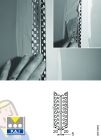 PROFIL D'ANGLE INTÉRIEUR EN ACIER PERFORÉ POUR ENDUIT DE 1 MM - LONGUEUR 2500 MM