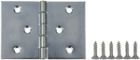 CHARNIERE ACIER LARGE  80 X 120 X 1,8 mm - P/2