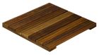 Dalle en bois exotique - Exodalle - long. 50cm x larg. 50cm x ep. 3,8cm