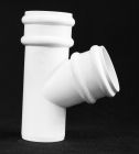 Culotte mâle-femelle 67° - Culotte mâle-femelle 67° pour Tuyau diamètre 68mm couleur NOIR