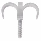 Lot de 10 Clips de fixation double pour tube 20mm
