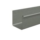 Gouttière carrée B18 sans pince 4000 x 400 x 0.80 mm - zinc - prePATINA ardoise