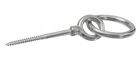 PITON A OEIL FILETAGE BOIS AVEC ANNEAU ARTICULE  10X100