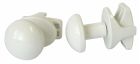 B21810B - Patères O pour sèche serviette Blanche - pour tube Rond à visser