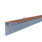 Couvercle d'angle PREMIUM (mâle)50 x 50 mm long 3 ml CHENE MIEL