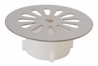 C113 - Grille cloche inox Ø85 pour bonde d'évier et de douche sortie verticale